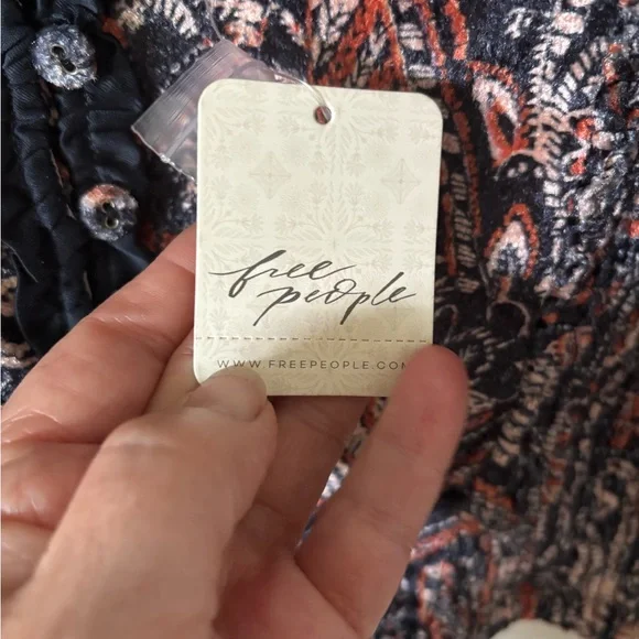 Free people cropped long sleeve m shirt NWT - Picture 5 of 15